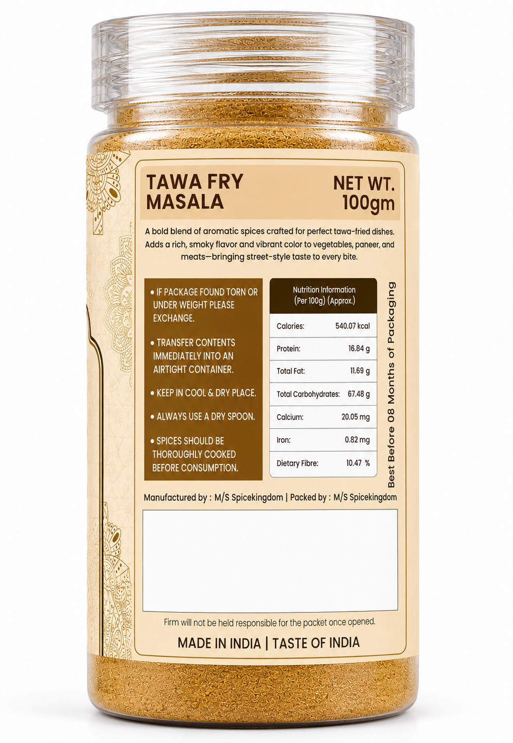 Tawa fry masala